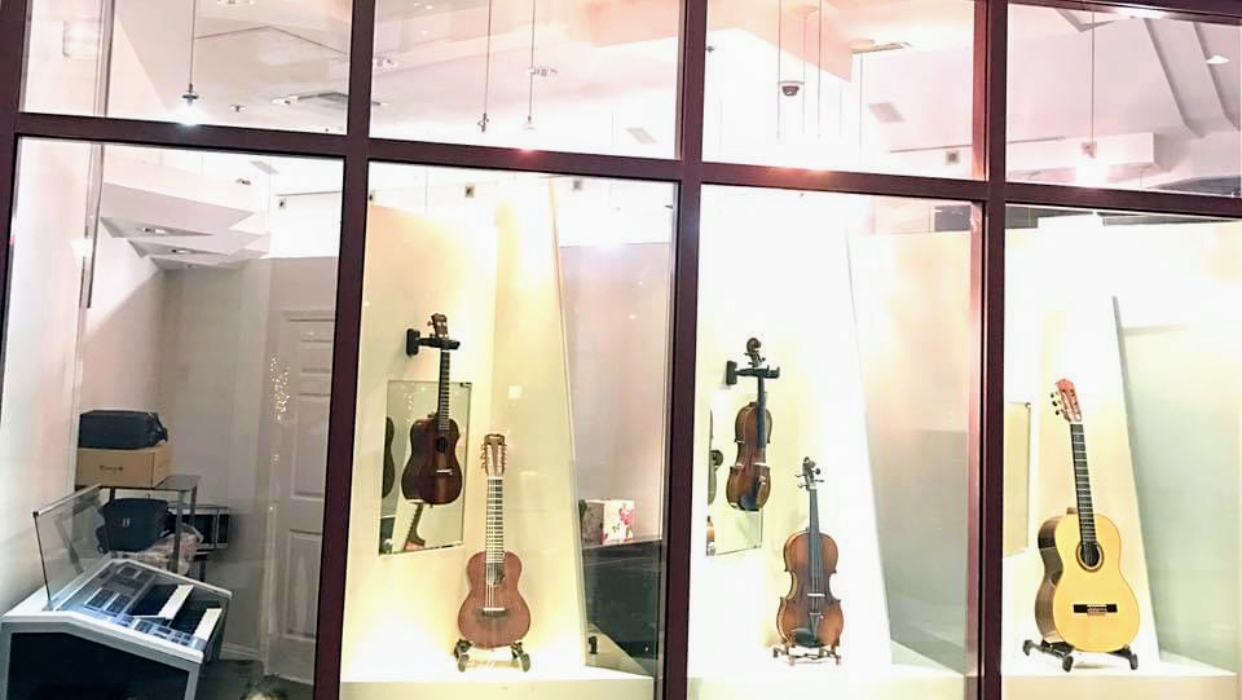 Recording studio interior for Aloha Music School