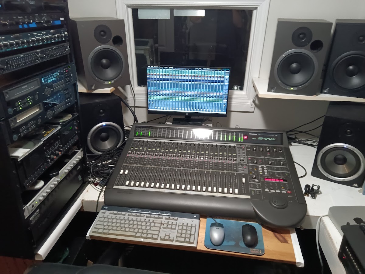 Recording studio interior for Kane Kreek Recording Studio