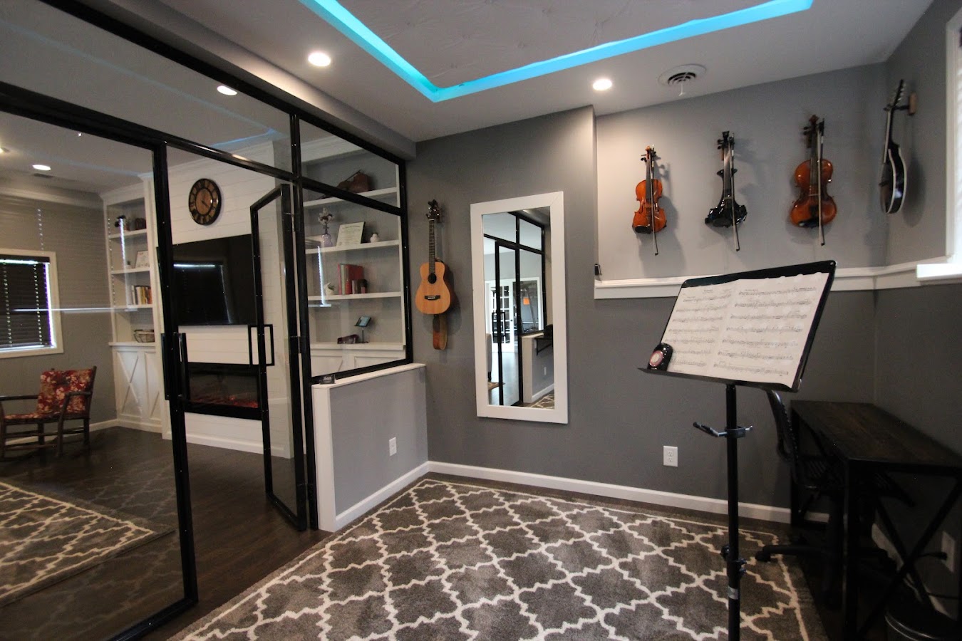 Recording studio interior for Lauren's Music Studio, LLC