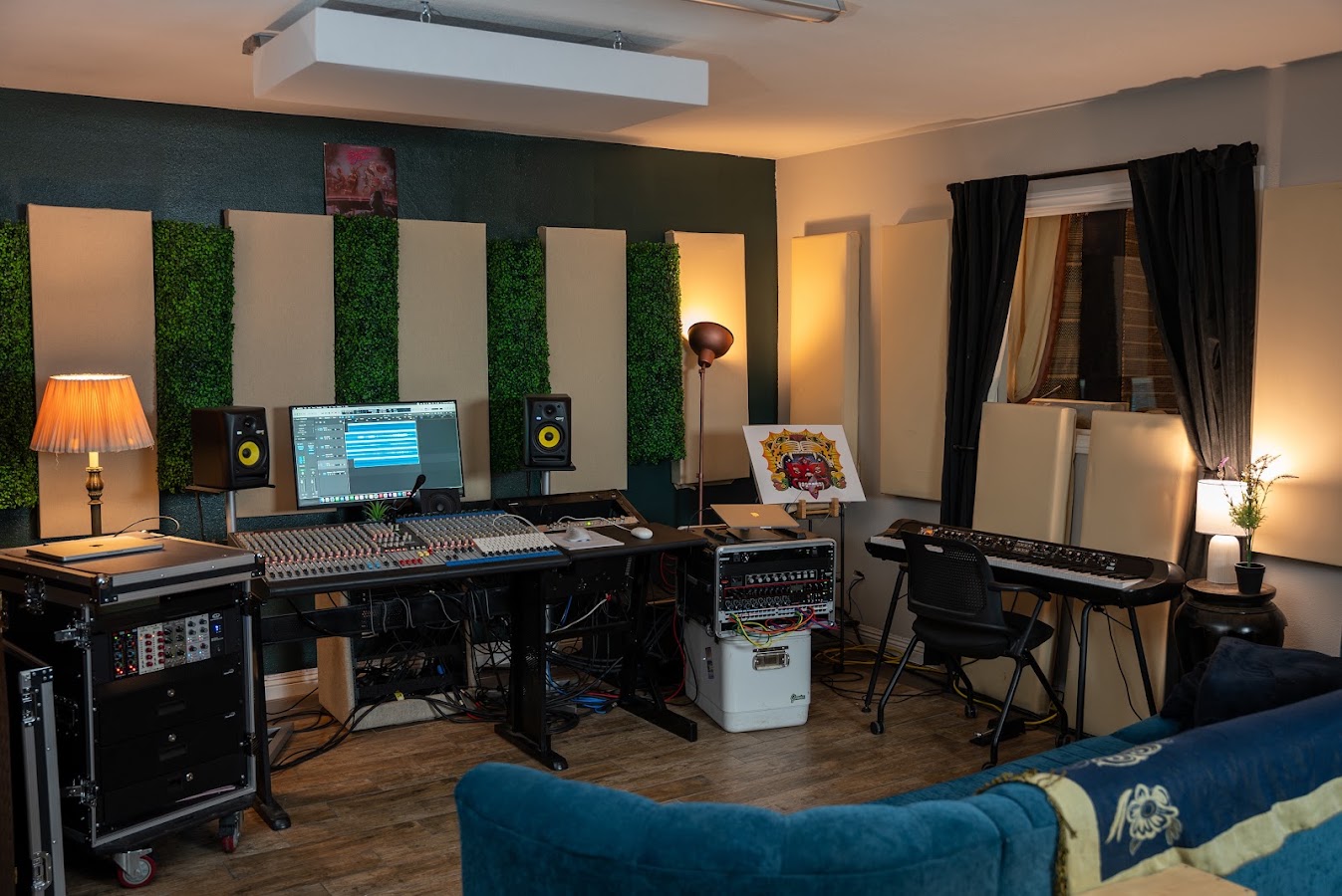 Recording studio interior for Cutie Bros. Studios