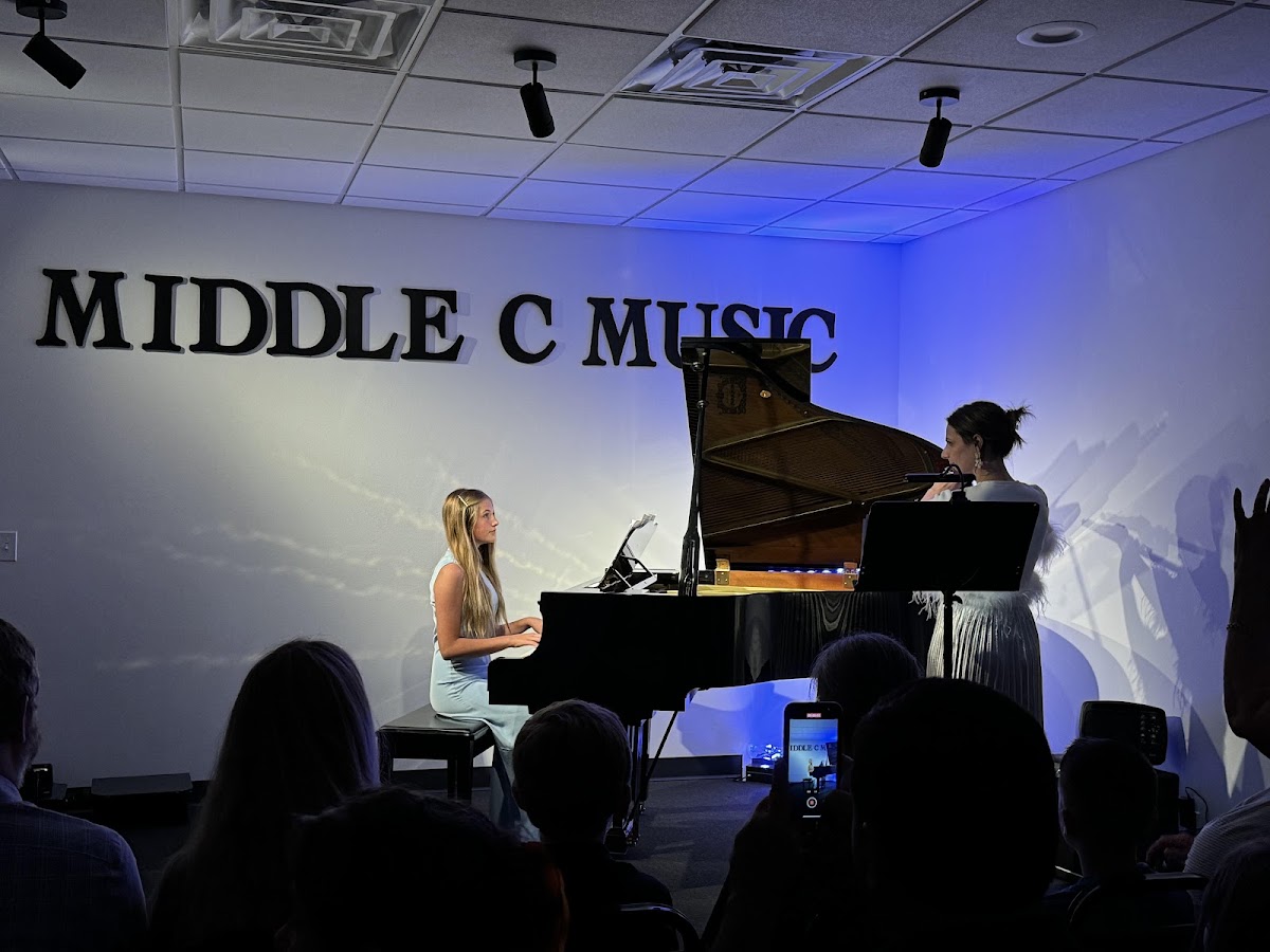 Recording studio interior for Middle C Music