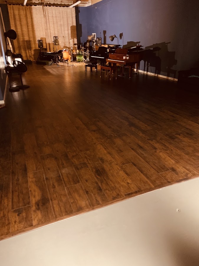 Recording studio interior for The San Diego Music and Art Company