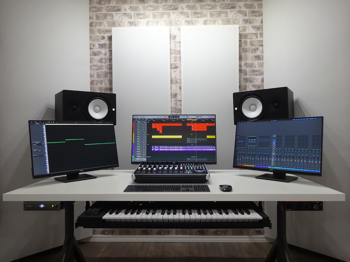 Recording studio interior for Sunrise Studios, LLC