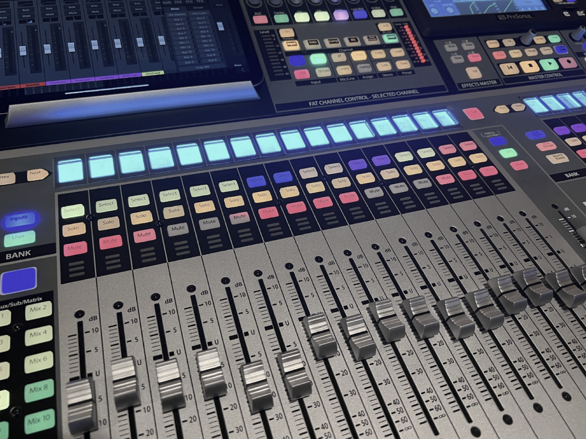 Recording studio interior for Audioworx Productions, LLC