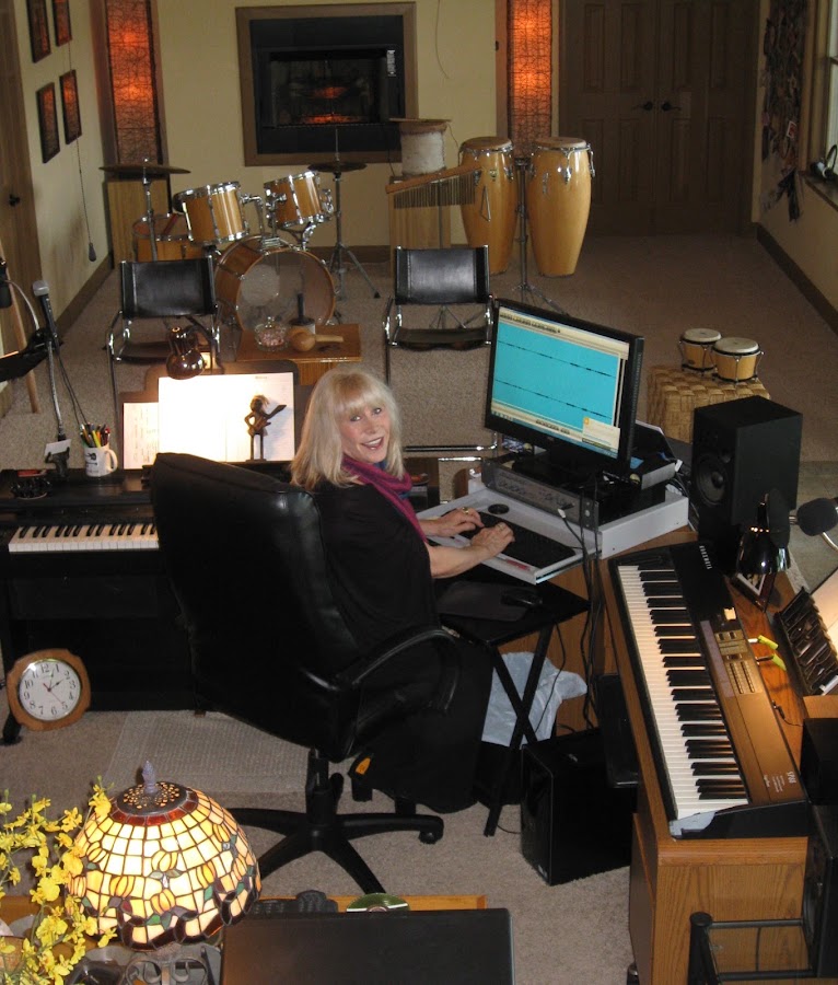 Recording studio interior for Rhetta Butler Music Studio