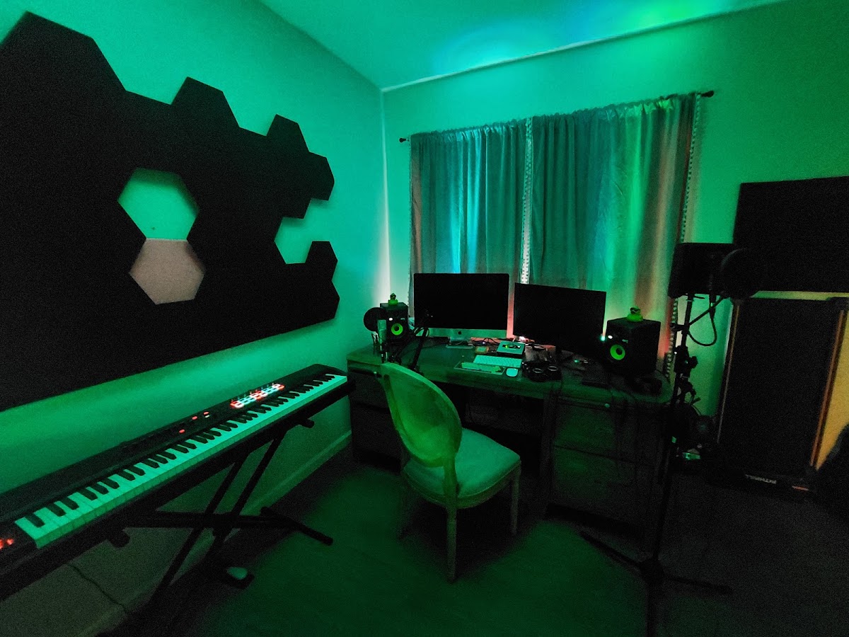Recording studio interior for Funkey Recording Studio